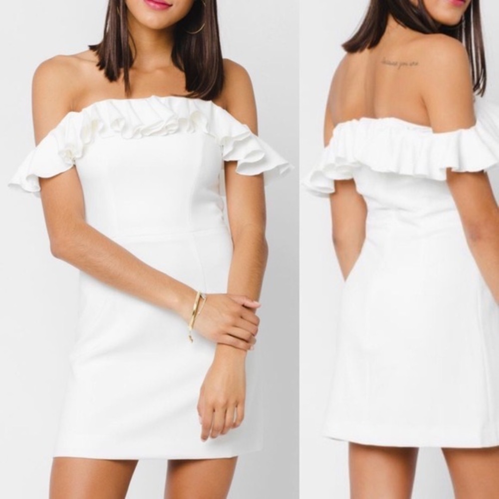 French Connection off shoulder dress